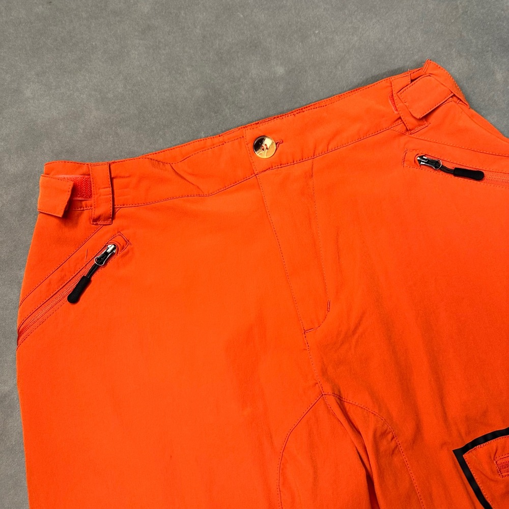 Little Donkey Andy Hiking Pants Mens M Orange Technical Cargo Pockets‎ Excellent